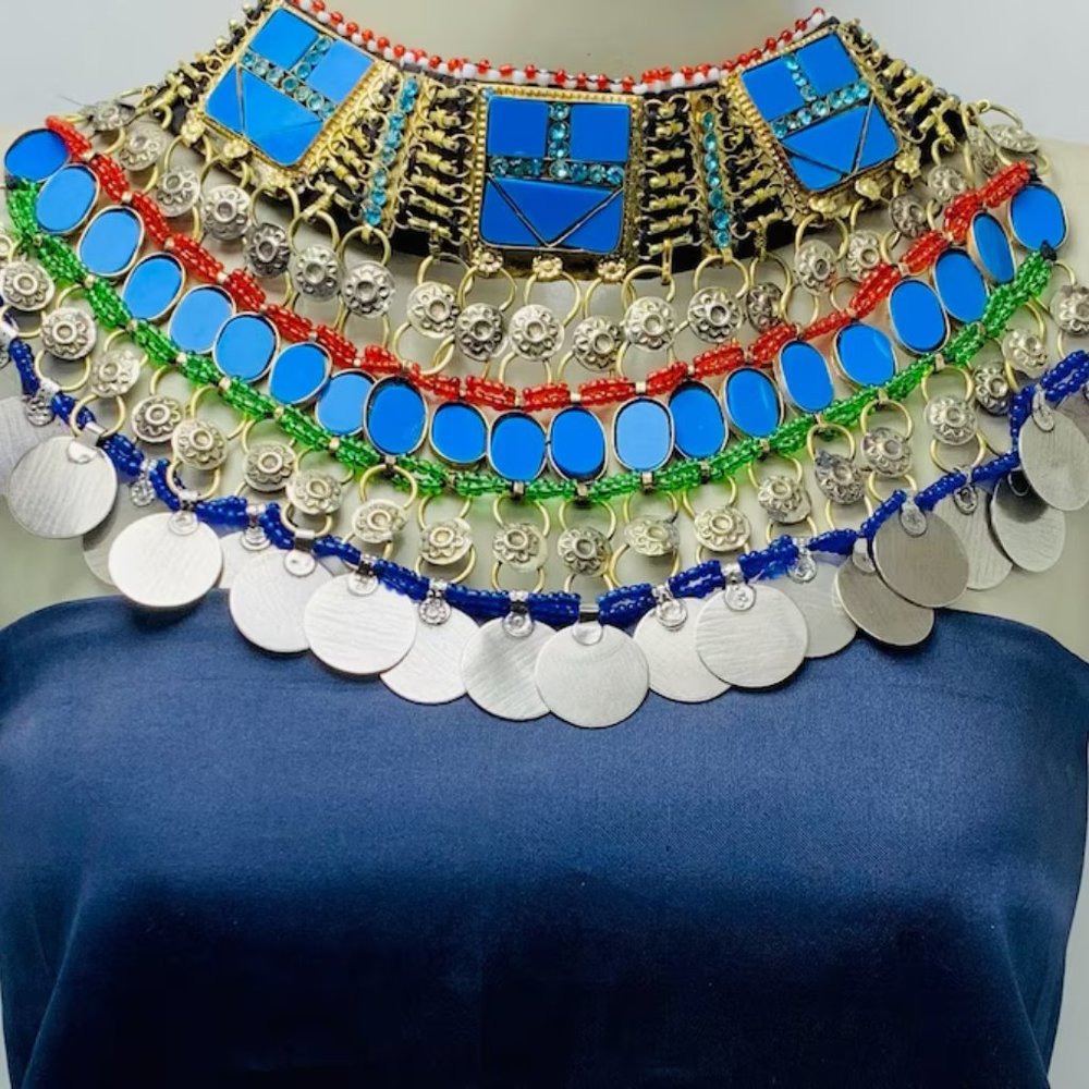 Fashionable Statement Choker Necklace, Unique Collar Choker Necklace